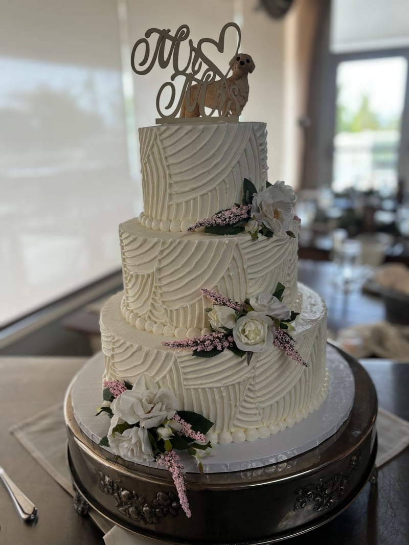 Wedding cake by A Sweet Memory Cake Shoppe